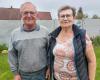 Micheline und Armand, ein goldenes Paar nach fünfzig Jahren Ehe in Noyelles-sur-Mer