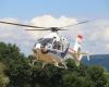Beladen von einer Salers-Kuh in Cantal, wurde ein Sechzigjähriger per Flugzeug nach Clermont-Ferrand geflogen