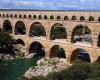 Der Pont du Gard mit dem historischen Zug… Abfahrt von Toulouse am 25. Mai