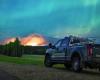 Feuer: Eine Stadt in Kanada, die von einem heftigen Waldbrand bedroht ist