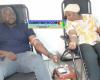 Conakry: Mitarbeiter von Orange Guinea spenden Blut in der Krankenstation Bellevue