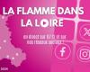 Die Reise der Olympischen Flamme in der Loire