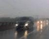 Regen in Indre: Die 2×2-Fahrspuren in Richtung Villedieu wurden unterbrochen, starke Niederschläge