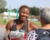 Die gekrönte französische Meisterin Roannaise Amanda Ngandu-Ntumba bricht ihren Rekord im Gewichtswurf