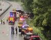 Charente: Ein Lastkraftwagen liegt auf der RN10 bei La Couronne, der Fahrer wird schwer verletzt