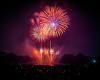 Nationalfeiertag am 14. Juli 2024 in Montmorency (95): Feuerwerk und Rindfleischfest