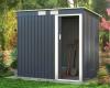 Es ist wieder auf Lager: Dieses Gartenhaus aus Metall kostet im Ausverkauf weniger als 150 Euro