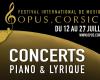 Festival „Opus Korsika“ – Bastia / Zonza / Lecci / Portivecju / Bunifaziu | Agenda