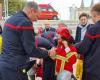 Mâcon. Feuerwehrleute im Einsatz am ersten Tag ihres Nationalkongresses