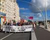 In Cherbourg versammelten sich mehr als tausend Menschen auf Aufruf der Gewerkschaften