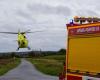 Ein Motorradfahrer wurde nach einem Unfall auf der Nationalstraße 7 schwer verletzt und in die Luft geflogen