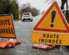 Météo France stellt für 25 Departements die orangefarbene Warnung vor Regen, Überschwemmung oder Wind aus