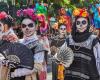 El Dia de los Muertos kommt zu einem farbenfrohen Fest nach Lyon