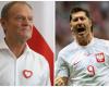 Tusk sprach um 22:59 Uhr. So nannte er Lewandowskis Fußball