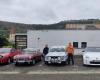 Auf dem Land-sur-Aude. Nachtausflug mit alten Fahrzeugen