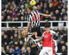 Live-Spiel zwischen Arsenal und Newcastle (0:0) in der 10. Runde der englischen Premier League