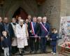 Ein Pfarrer war bei der Wiedereröffnung der Kirche in dieser kleinen Stadt Ille-et-Vilaine anwesend