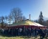 eine letzte Hommage an Paul Varry in seinem Dorf in Hautes-Alpes