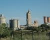 Brand in einem 31 Meter hohen Silo mit Kohle auf dem Calcia-Gelände, klassifiziert als Seveso, in Beaucaire