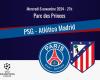 Spiel: PSG/Atlético Madrid, live