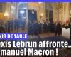 Alexis Lebrun schlägt den Ball mit Emmanuel Macron im Elysée-Palast und „holt“ einen Schmetterball