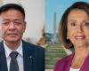 Sikyong Penpa Tsering gratuliert der emeritierten Sprecherin Nancy Pelosi zu ihrer Wiederwahl in das US-Repräsentantenhaus