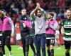 Manchester United. Trainer Ruben Amorim erhielt von Sporting für sein letztes Spiel Standing Ovations