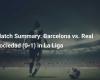 Spielzusammenfassung: FC Barcelona vs. Real Sociedad (0-1) in La Liga