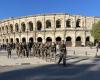 NÎMES Die 6. leichte Panzerbrigade wird vor den Arenen geboren