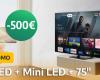 Dieser 75-Zoll-4K-QLED-Mini-LED-TCL-Fernseher mit 144 Hz ist für 500 € bei Carrefour im Angebot!