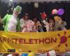 Pyjamaparty, Wandern und Karaoke im Rahmen des Telethon-Programms in Martigné-sur-Mayenne