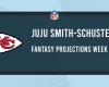 JuJu Smith-Schuster Fantasy Woche 11: Projektionen vs. Rechnungen, Punkte und Statistiken, Start oder Sit