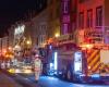 Evakuierung der Bewohner durch die Feuerwehr in der Altstadt von Quebec