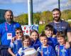 Amateur-Rugby. Die unter 10-Jährigen von RC Mirepoix, Könige von Marcoussis