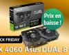 Zum Black Friday ist die Asus RTX 4060 8 GB zu einem selten zu sehenden Preis erhältlich