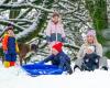 In Bildern: Großbritannien zittert, während das Schneewetter hereinbricht