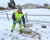 Die kleine Stadt Côtes-d’Armor hat bis zu 5 cm Schnee aufgeweckt, kann aber auf Bernard zählen