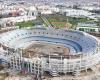 Neue Bilder des Grand Stade de Tangier nach der Installation der ersten Dachsockel