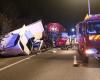 Nach einem Zusammenstoß zweier Lastwagen kam es auf der Autobahn A1 in Richtung Paris-Lille über mehrere Dutzend Kilometer zum Stillstand