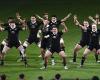 Bilder vom All Blacks Haka in Italien