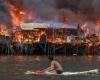 Feuer verwüstet ein Slum in Manila, Hunderte Häuser sind betroffen