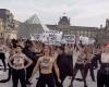 Hundert Femen im Louvre