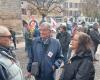 Fast zwanzig Rentner mobilisierten gegen die Barnier-Regierung in Cahors, mehr als 40 in Figeac