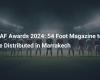 CAF Awards 2024: Vertrieb des 54 Foot Magazins in Marrakesch