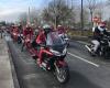 In Poitiers brachten 676 Weihnachtsmänner ihre Motorräder auf Touren