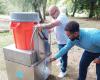 In Valence-en-Poitou warten die Erfinder der Wasserreinigungsmaschine auf den Start nach Mayotte