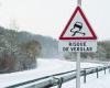 Gefahr des Wiedereinfrierens auf den Straßen des Jura