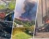 Das Feuer im Pacific Palisades brennt, während der Wind weht LA ​​– NBC Los Angeles