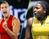 Sabalenka mit Gauff, Paolini und Rybakina mit Swiatek