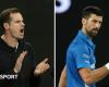 Novak Djokovic gewinnt das erste Spiel mit Andy Murray als Trainer